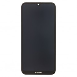 Huawei Y7 2019 LCD Display + Dotyková Deska + Přední Kryt Black (Service Pack)