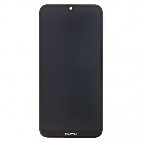 Huawei Y7 2019 LCD Display + Dotyková Deska + Přední Kryt Black (Service Pack)