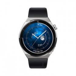 Huawei Watch GT3 Pro 46mm Light Titanium Case + Black Fluoroelastomer Strap