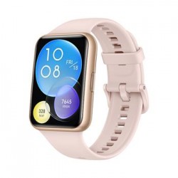Huawei Watch Fit 2 Active Gold + Sakura Pink Silicone Strap