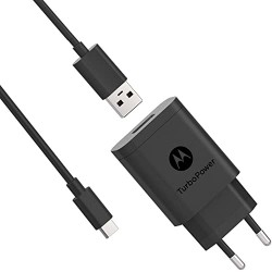 Motorola SJSC52ET1 TurboPower Cestovní Nabíječka 18W QC 3.0 vč. USB-C Kabelu