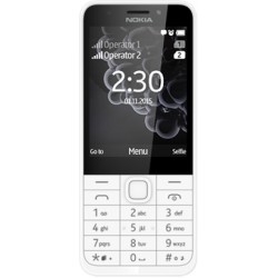 Nokia 230 DS gsm tel. White Silver
