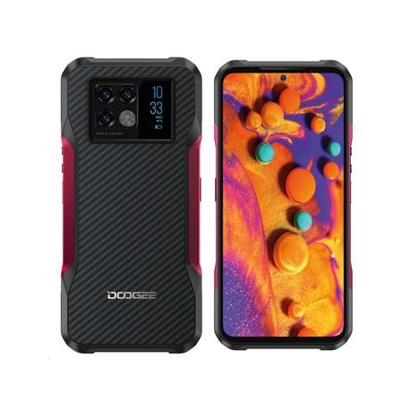 Doogee V20 5G AMOLED DualSIM gsm tel. 8+256GB Night Vision Wine Red