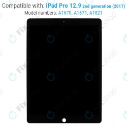 Apple iPad Pro 12.9 (2nd Gen 2017) - LCD Displej + Dotykové Sklo + IC Modul (Black) Refurbished 