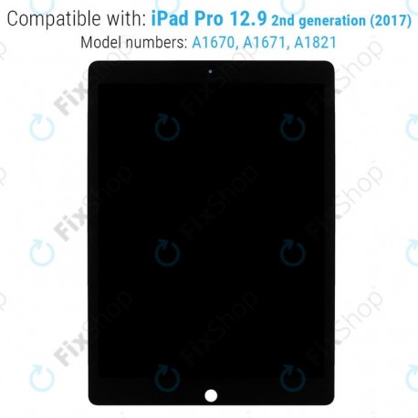 Apple iPad Pro 12.9 (2nd Gen 2017) - LCD Displej + Dotykové Sklo + IC Modul (Black) Refurbished 