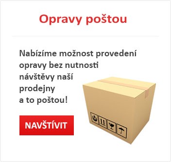 Nabízíme možnost provedení opravy bez nutnosti návštěvy naši prodejny a to poštou!